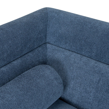 CLC10111-KSO 3 Seater Fabric Sofa - Navy Blue