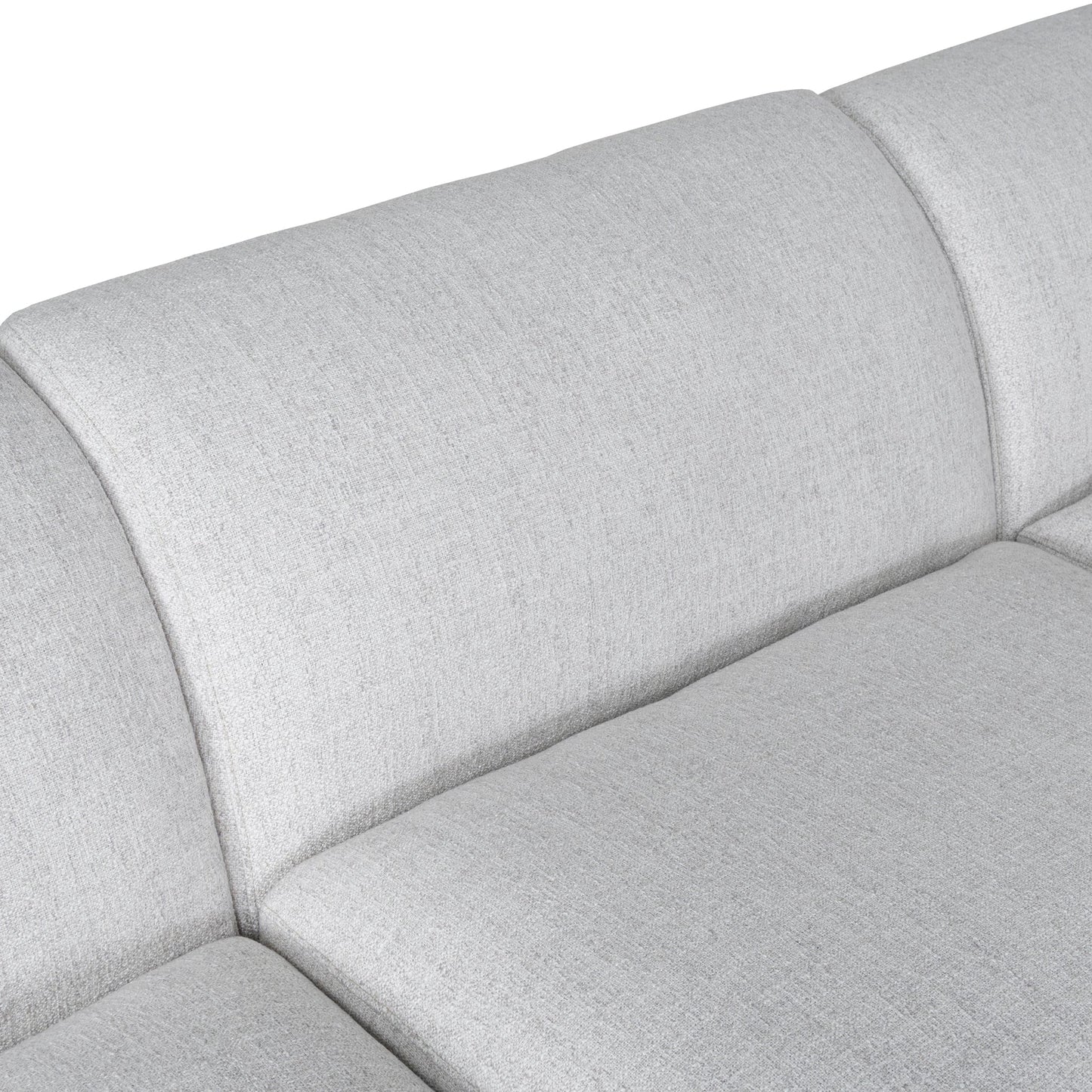 CLC10112-KSO Corner Fabric Sofa - Silver Grey