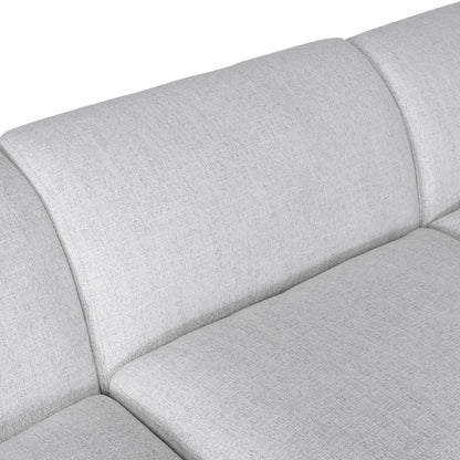 CLC10112-KSO Corner Fabric Sofa - Silver Grey