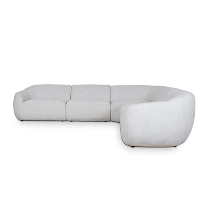 CLC10112-KSO Corner Fabric Sofa - Silver Grey
