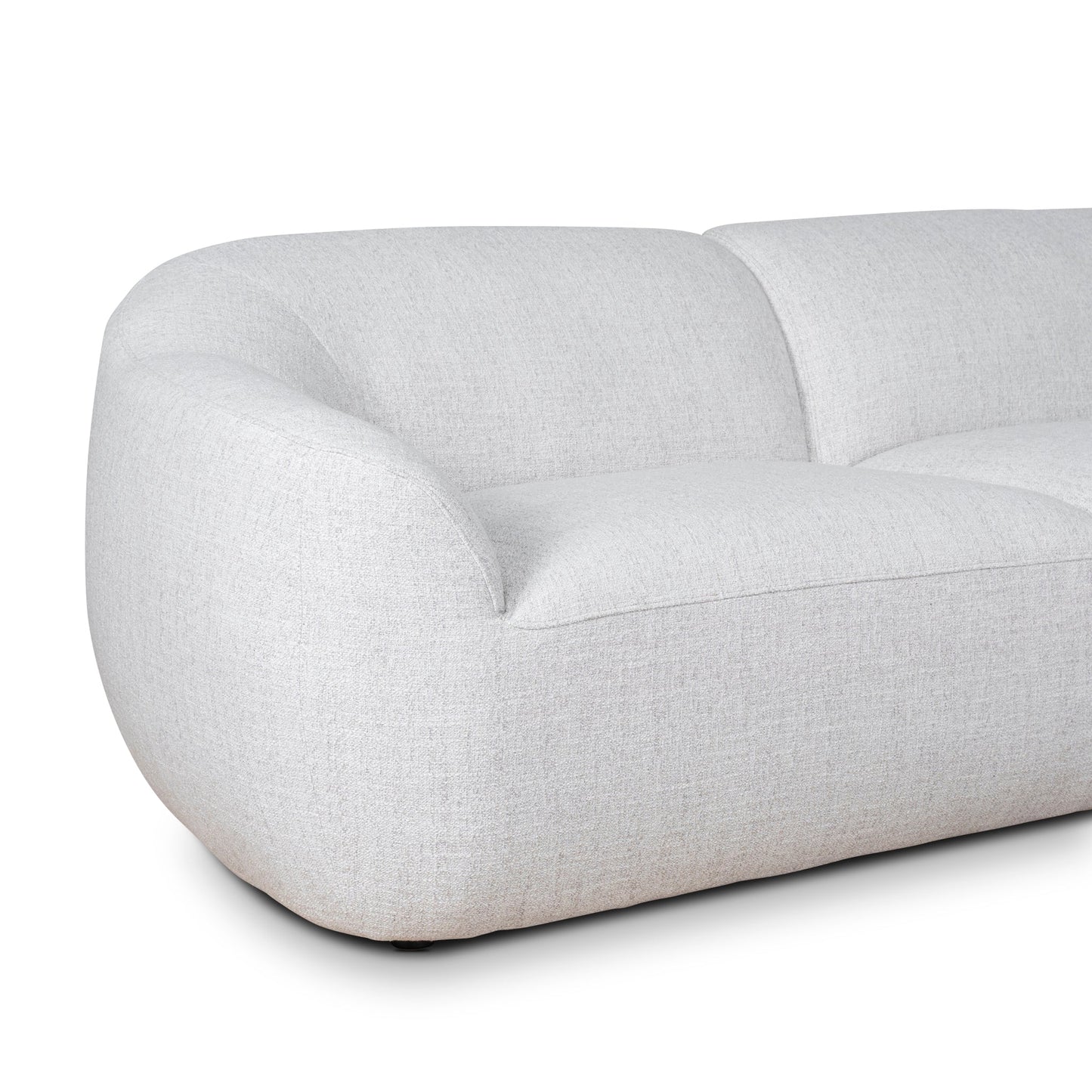 CLC10112-KSO Corner Fabric Sofa - Silver Grey