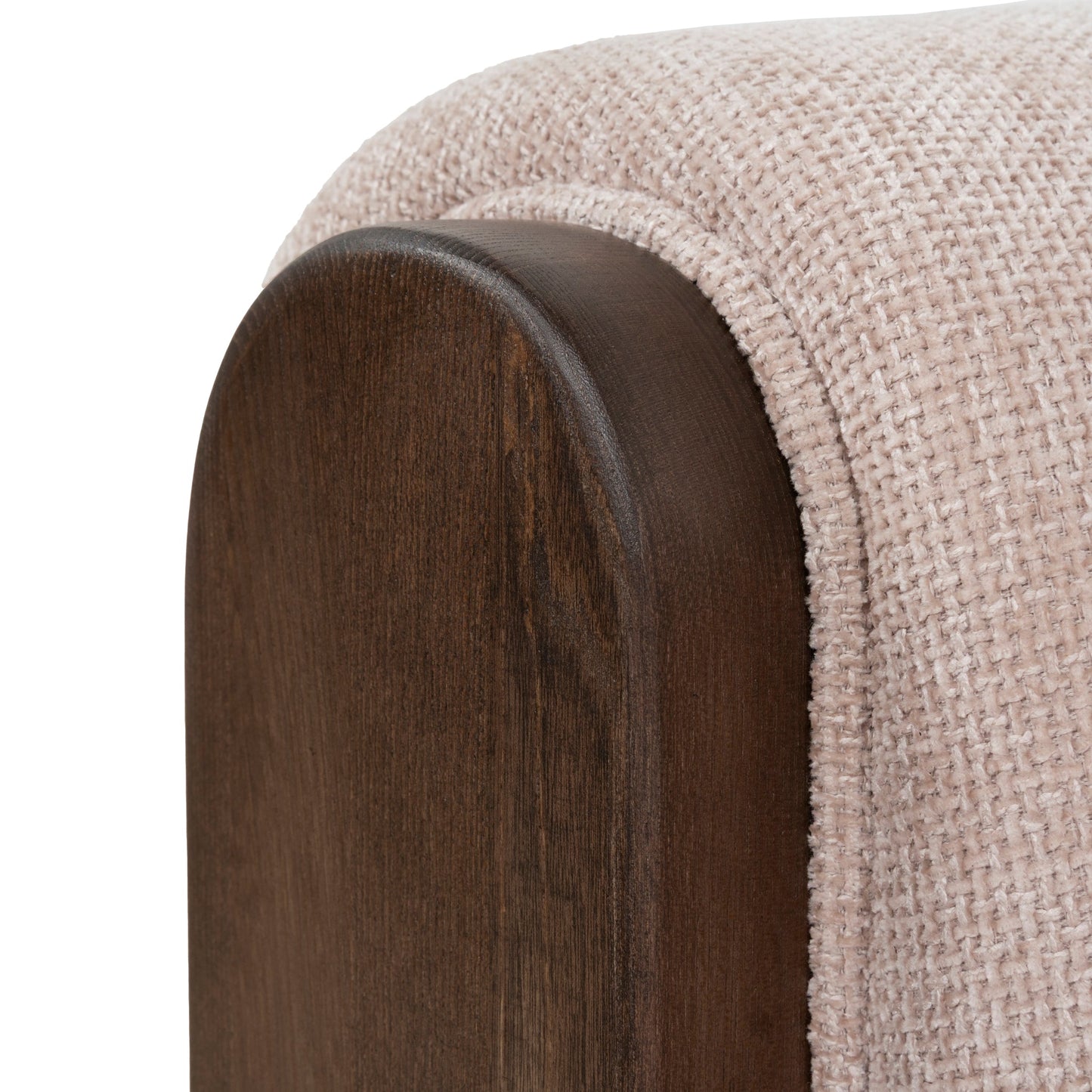 CLC10121-NI Walnut Armchair - Blush Linen