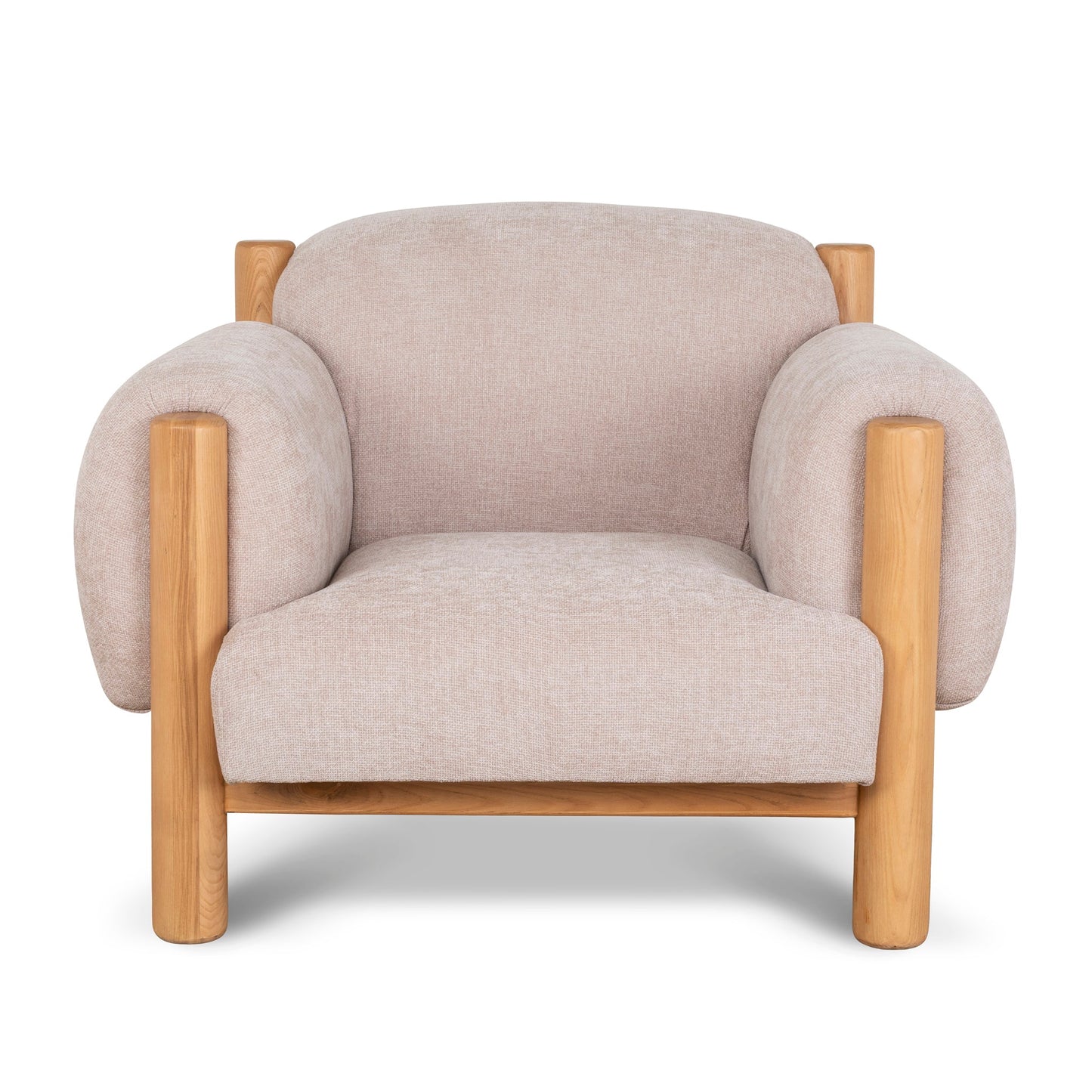 CLC10122-NI Natural Armchair - Blush Linen