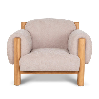 CLC10122-NI Natural Armchair - Blush Linen
