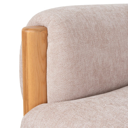 CLC10122-NI Natural Armchair - Blush Linen