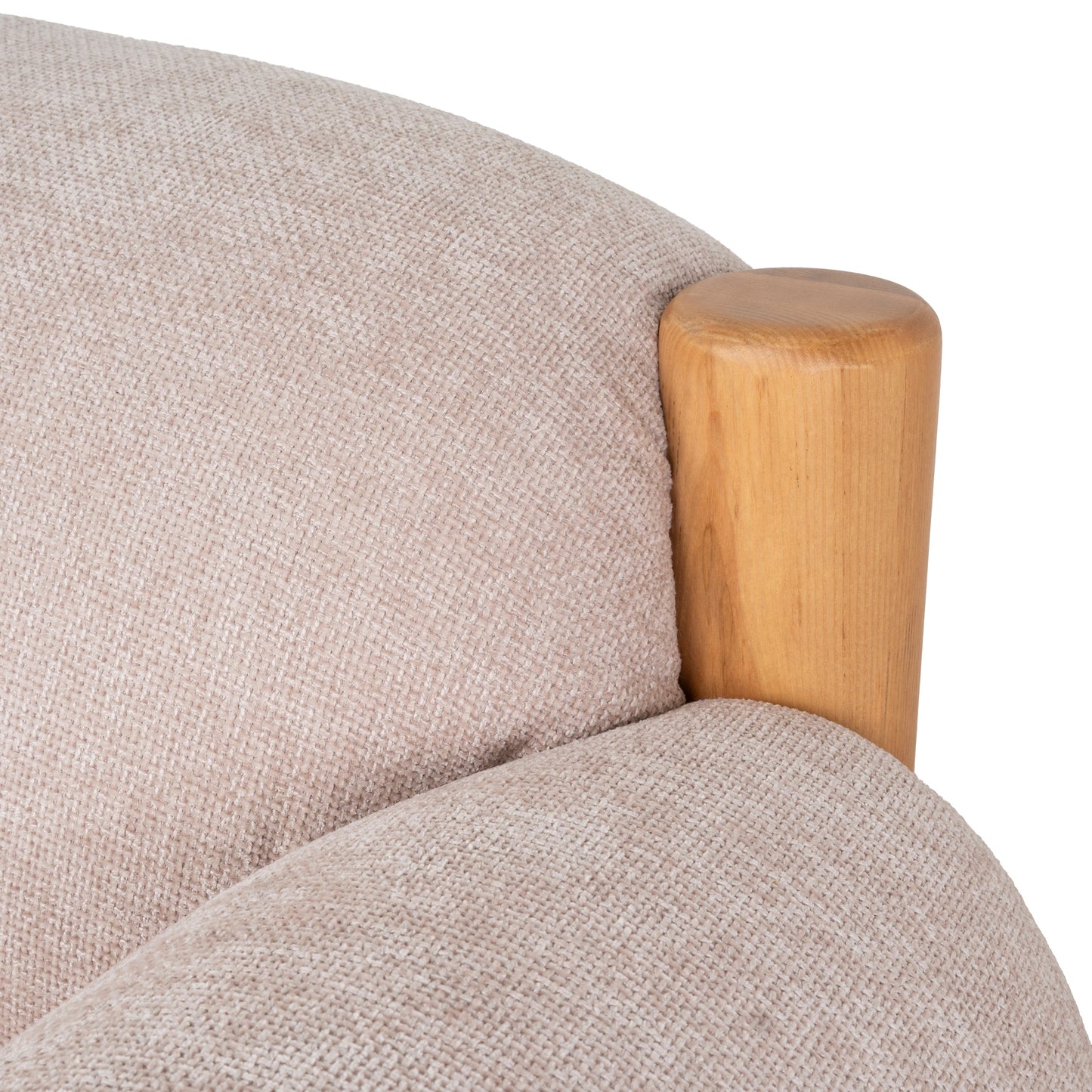 CLC10122-NI Natural Armchair - Blush Linen