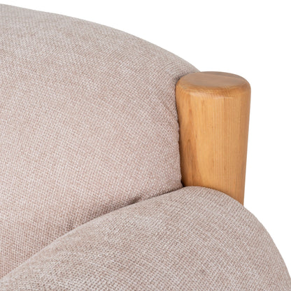 CLC10122-NI Natural Armchair - Blush Linen