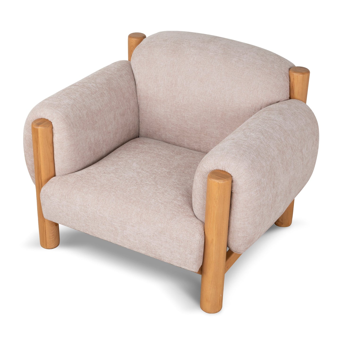 CLC10122-NI Natural Armchair - Blush Linen