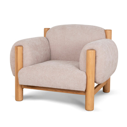 CLC10122-NI Natural Armchair - Blush Linen