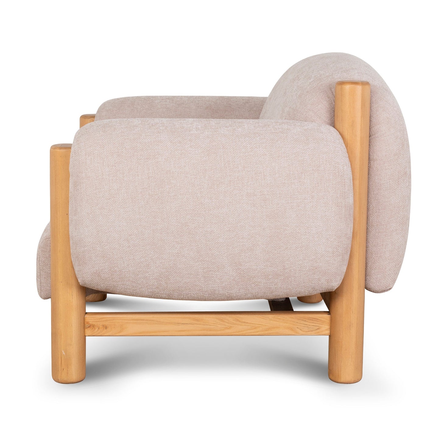 CLC10122-NI Natural Armchair - Blush Linen