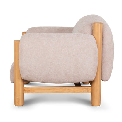 CLC10122-NI Natural Armchair - Blush Linen