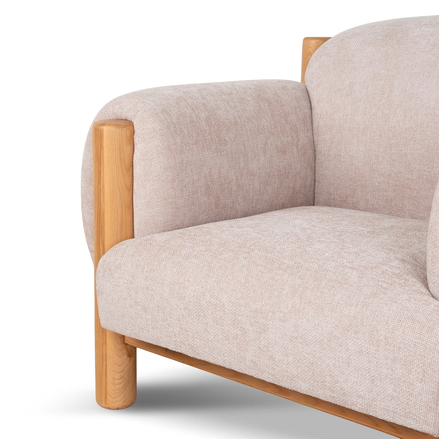 CLC10122-NI Natural Armchair - Blush Linen