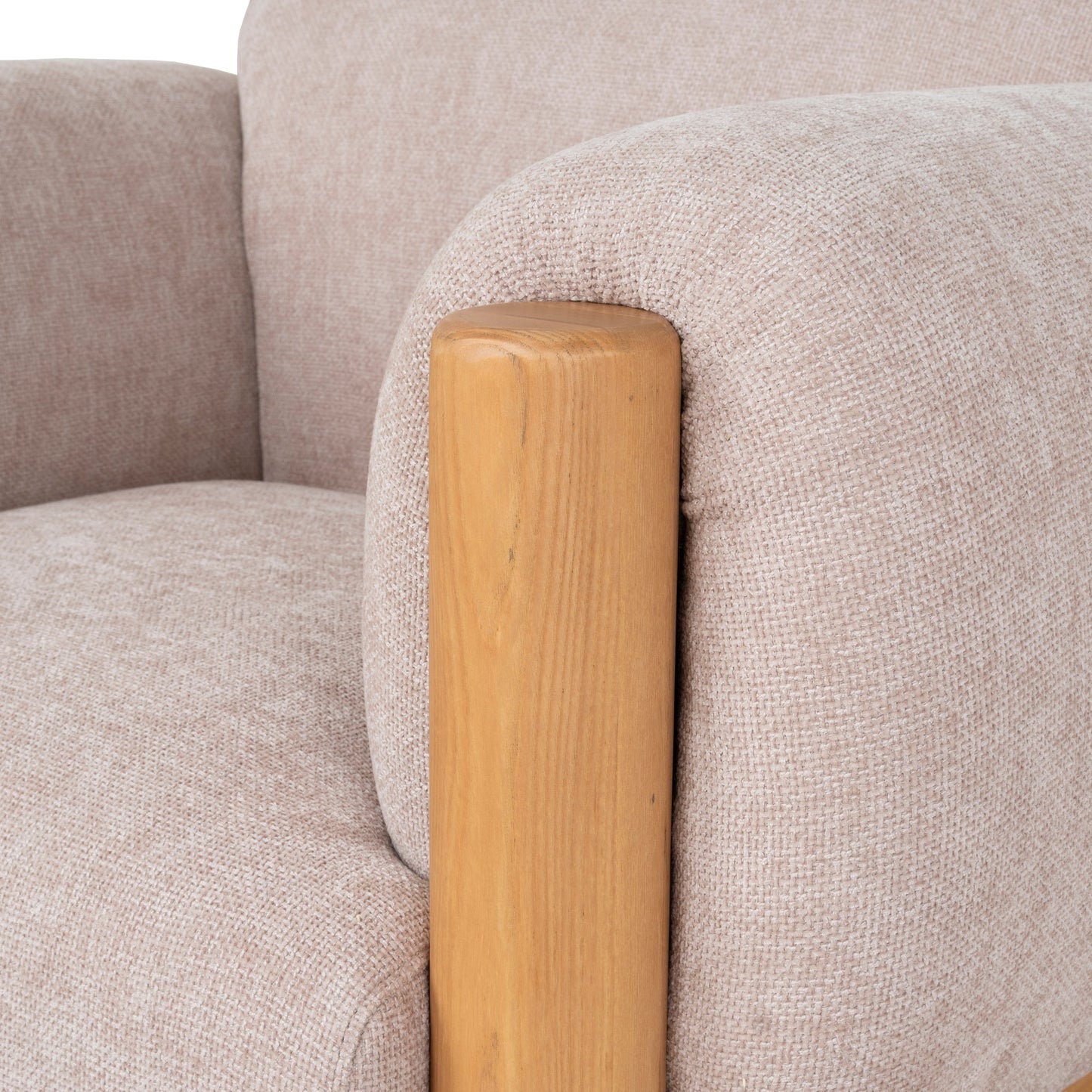 CLC10122-NI Natural Armchair - Blush Linen