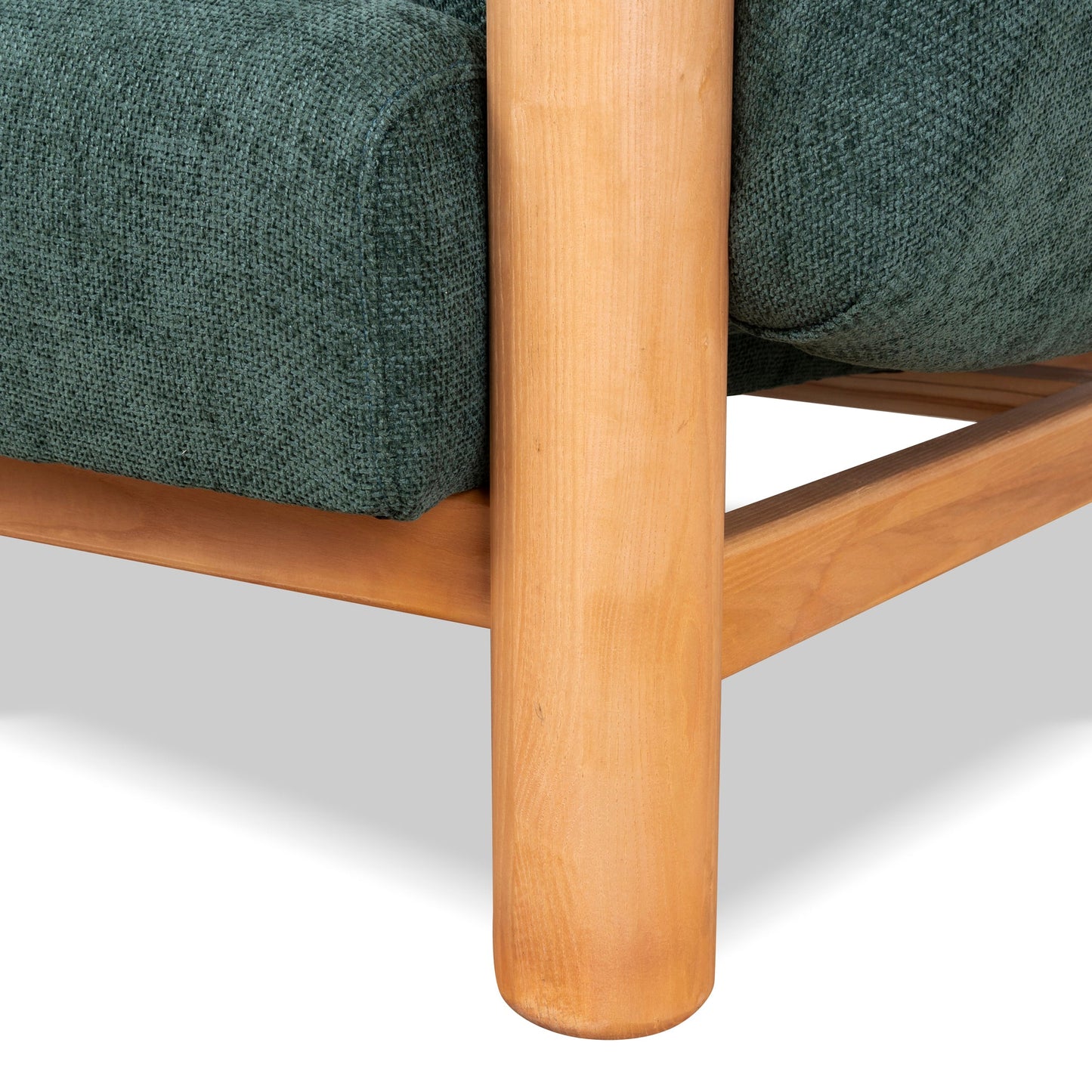 CLC10123-NI Natural Armchair - Bush Green