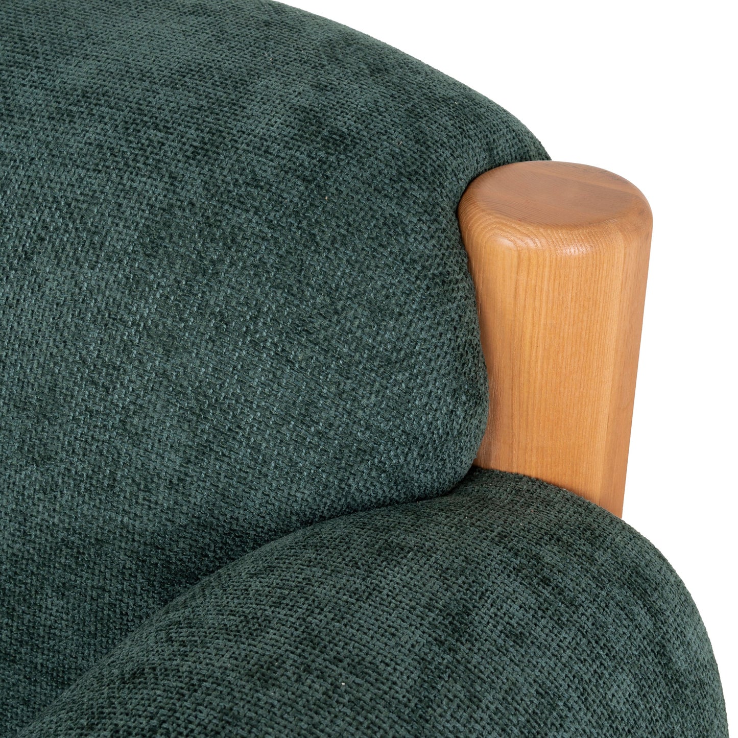 CLC10123-NI Natural Armchair - Bush Green