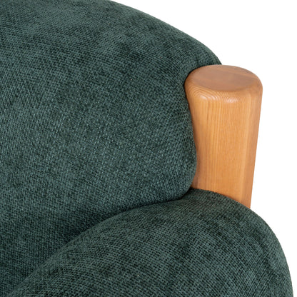CLC10123-NI Natural Armchair - Bush Green