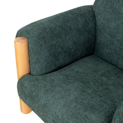 Natural Armchair - Bush Green