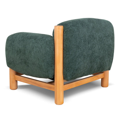CLC10123-NI Natural Armchair - Bush Green