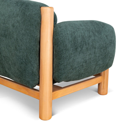 CLC10123-NI Natural Armchair - Bush Green