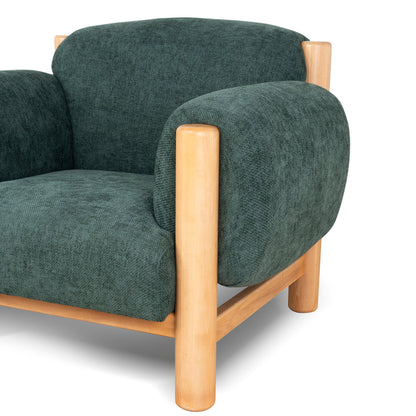 Natural Armchair - Bush Green