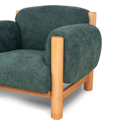 CLC10123-NI Natural Armchair - Bush Green