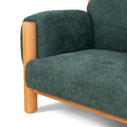 CLC10123-NI Natural Armchair - Bush Green