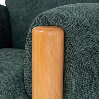 CLC10123-NI Natural Armchair - Bush Green