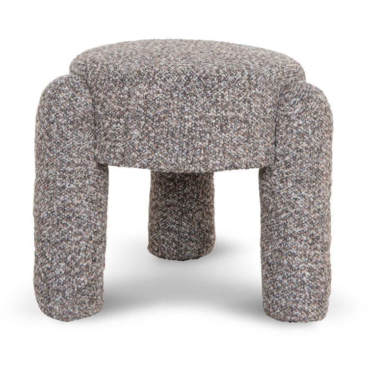 Tasker Round Ottoman – Choco Brown – view 2