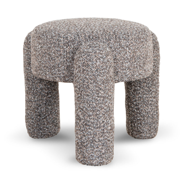 Tasker Round Ottoman – Choco Brown