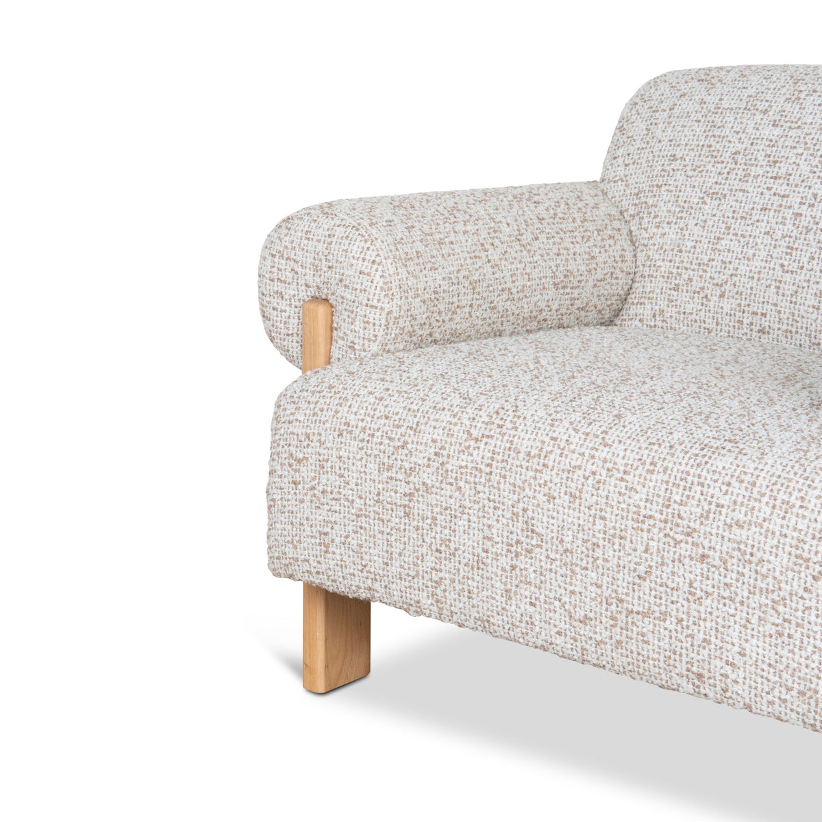 Teria Fabric Armchair – Sand Beige – view 14