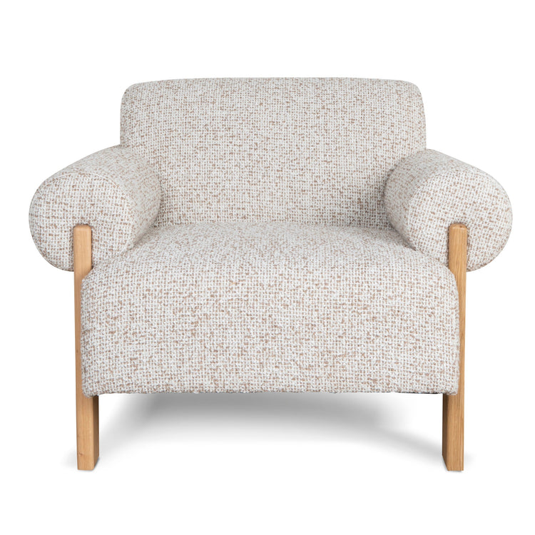 Teria Fabric Armchair – Sand Beige – view 2