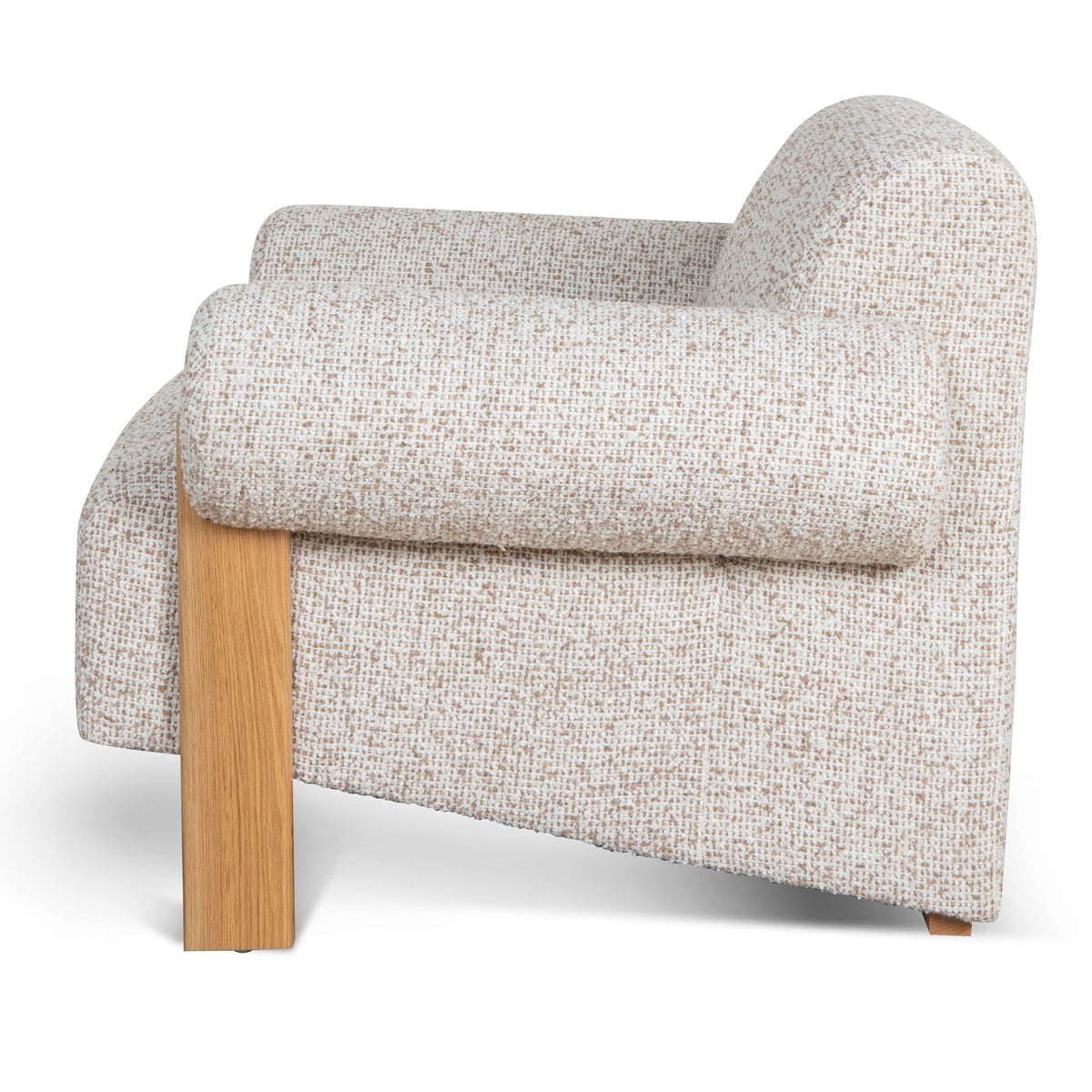 Teria Fabric Armchair – Sand Beige – view 3