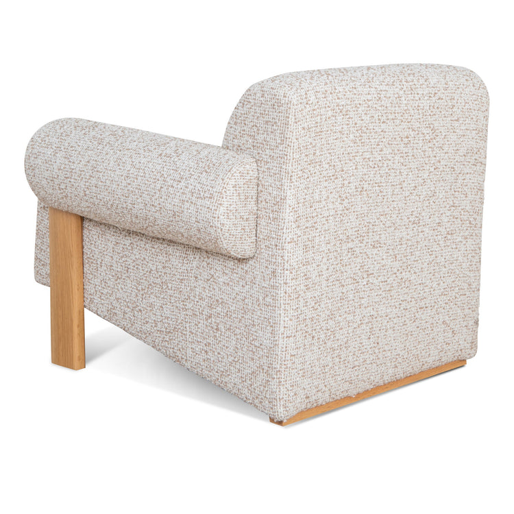 Teria Fabric Armchair – Sand Beige – view 4