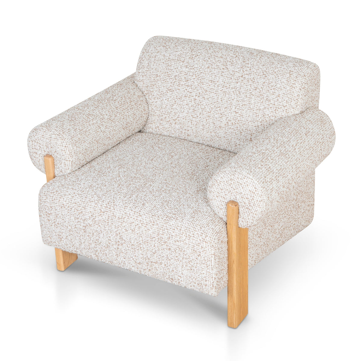 Teria Fabric Armchair – Sand Beige – view 6
