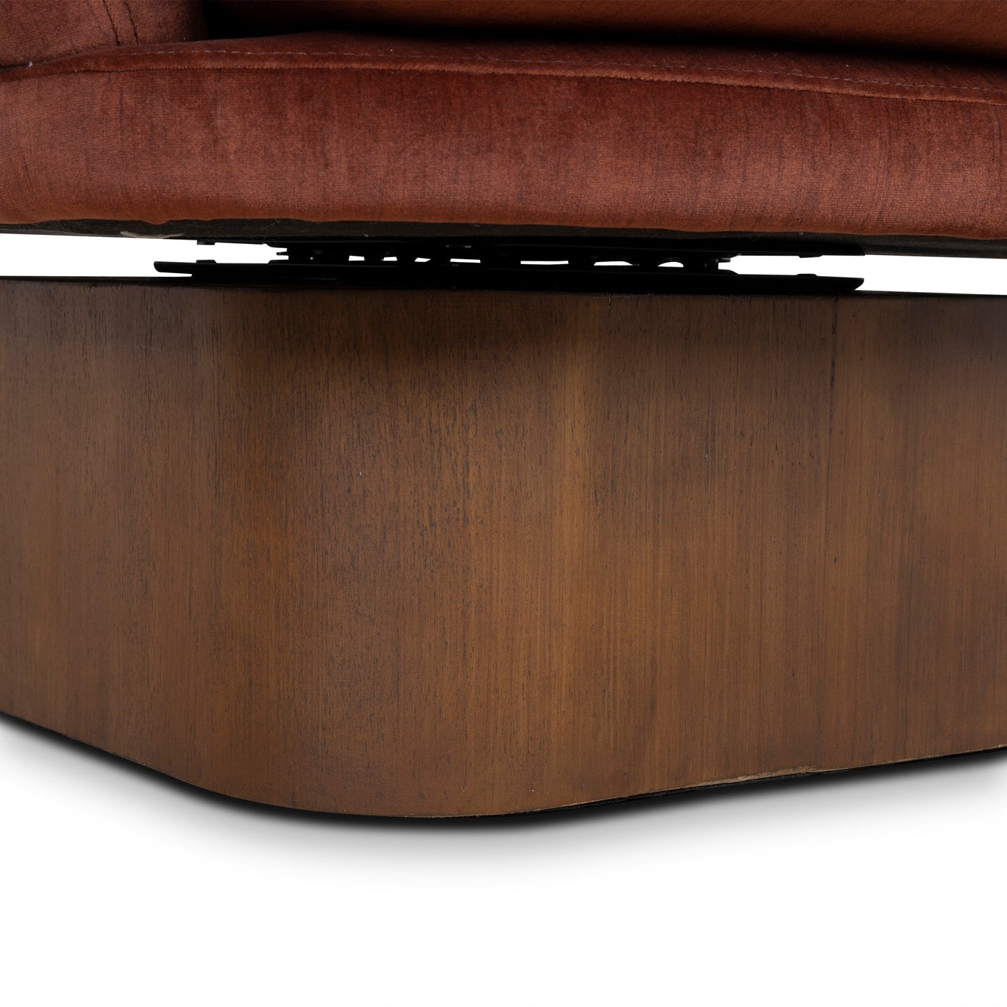 CLC10158-CA Fabric Swivel Armchair - Soft Rust