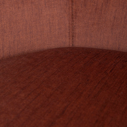 CLC10158-CA Fabric Swivel Armchair - Soft Rust