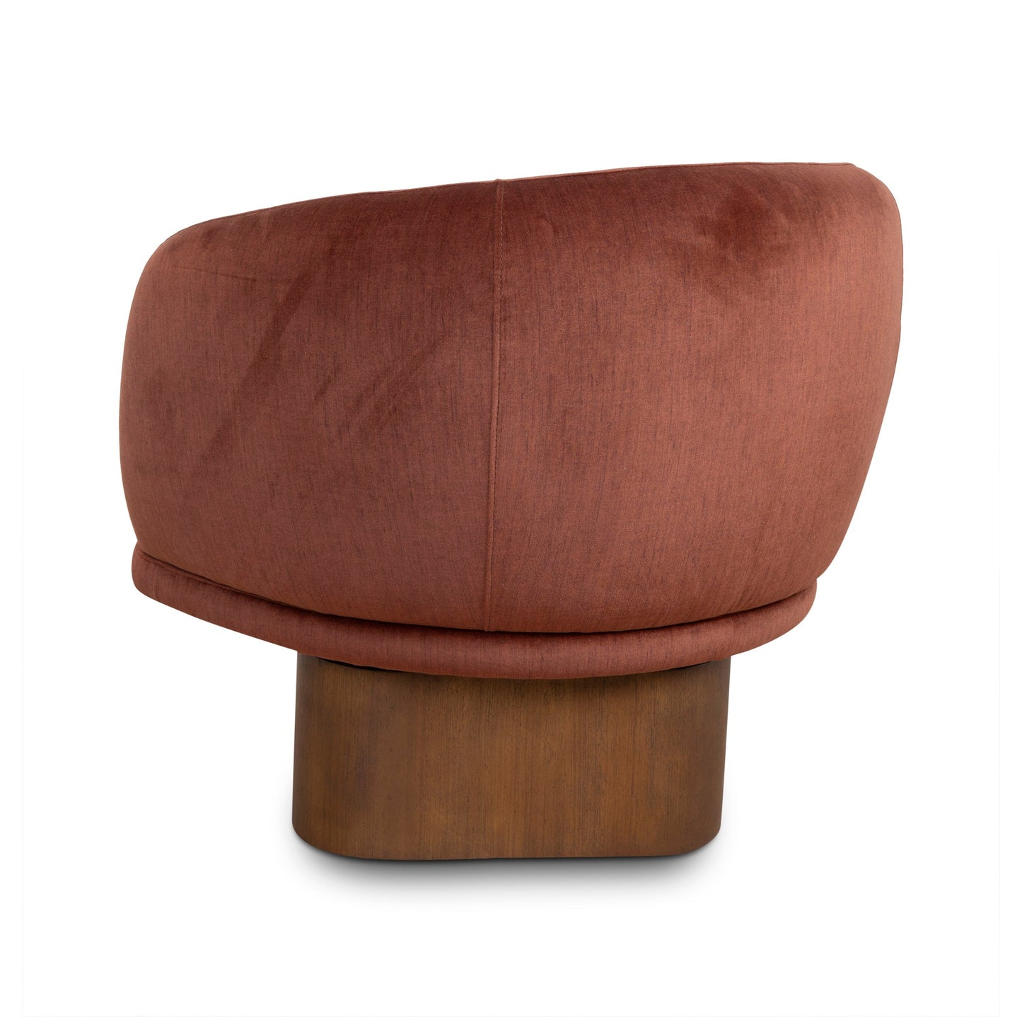 CLC10158-CA Fabric Swivel Armchair - Soft Rust