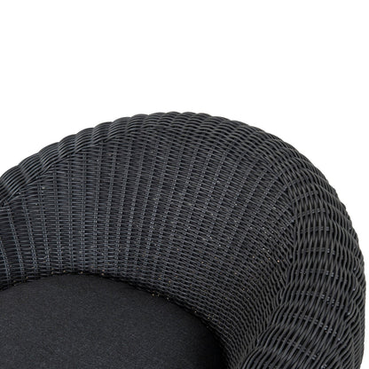 Outdoor Lounge Chair - Full Black
