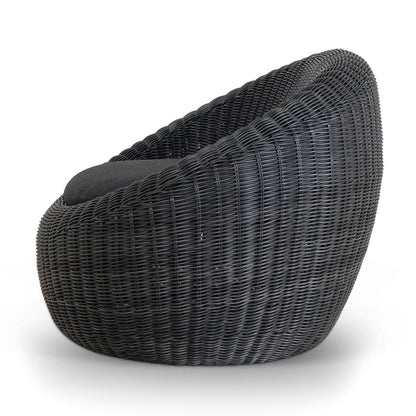 Outdoor Lounge Chair - Full Black
