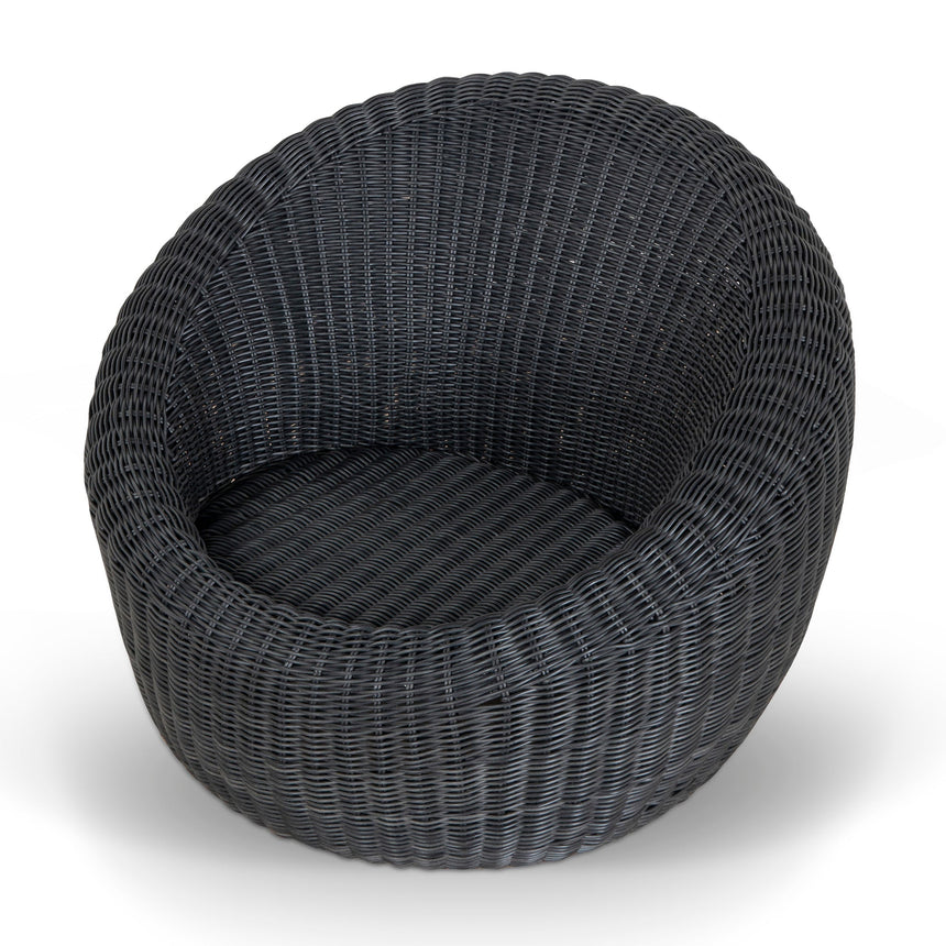 Outdoor Lounge Chair - Full Black