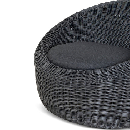 Outdoor Lounge Chair - Full Black