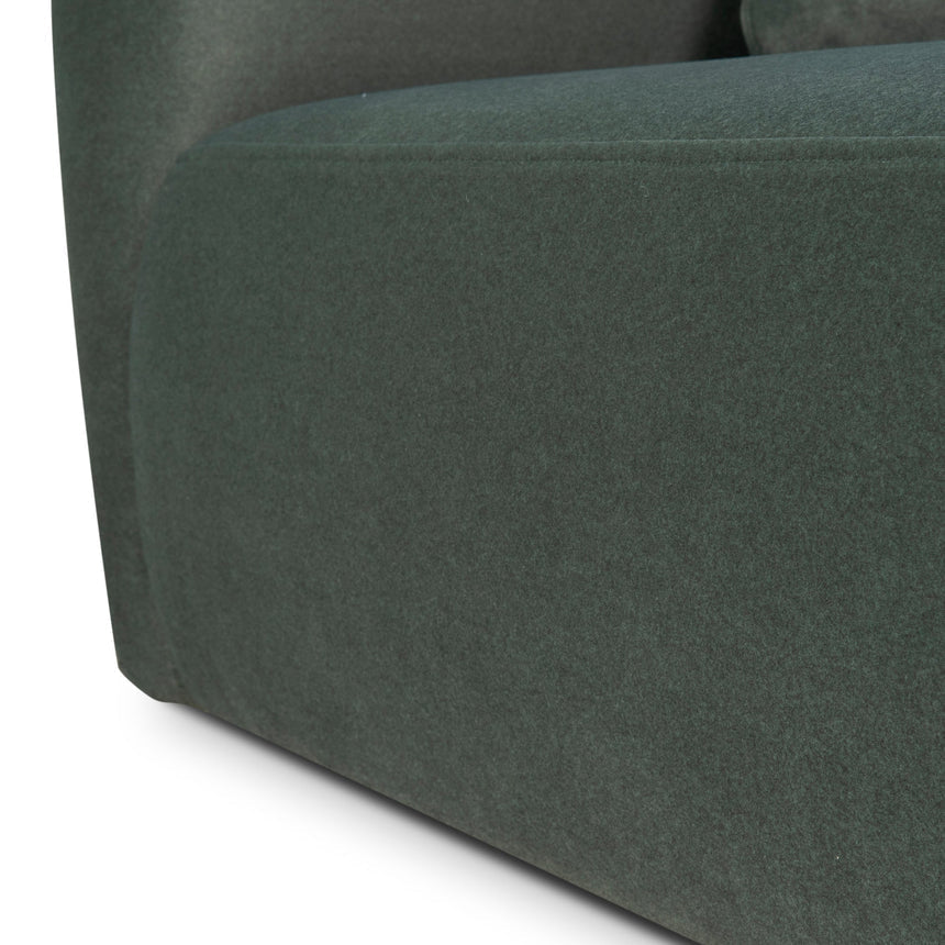 3 Seater Fabric Sofa - Burnt Green