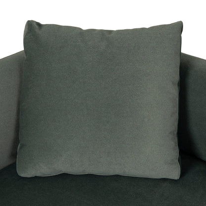 3 Seater Fabric Sofa - Burnt Green