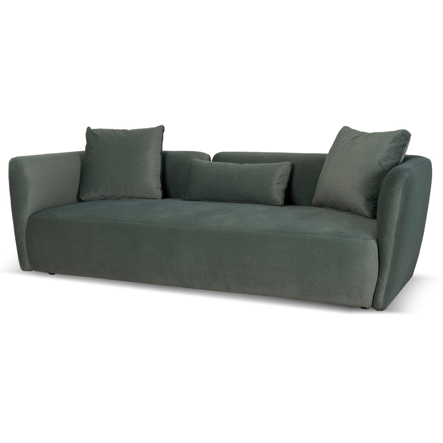 CLC10198-YY 3 Seater Fabric Sofa - Burnt Green