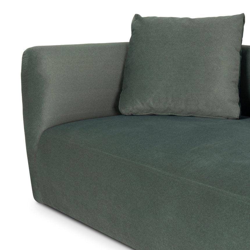 3 Seater Fabric Sofa - Burnt Green