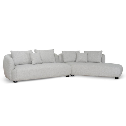 CLC10203-CA 3 Seater Right Chaise Sofa - Clay Grey