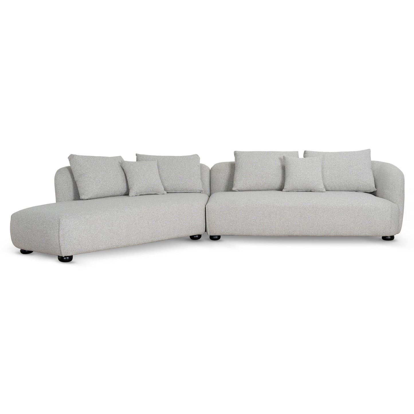 CLC10204-CA 3 Seater Left Chaise Sofa - Clay Grey