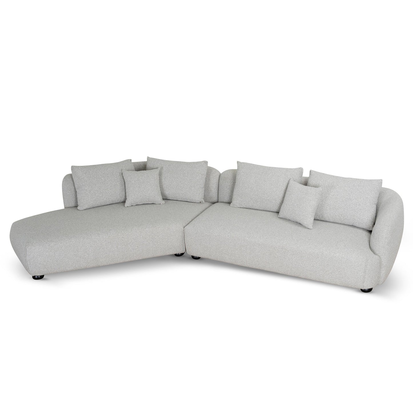 CLC10204-CA 3 Seater Left Chaise Sofa - Clay Grey