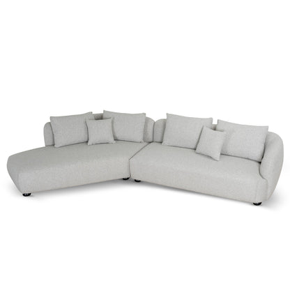 CLC10204-CA 3 Seater Left Chaise Sofa - Clay Grey