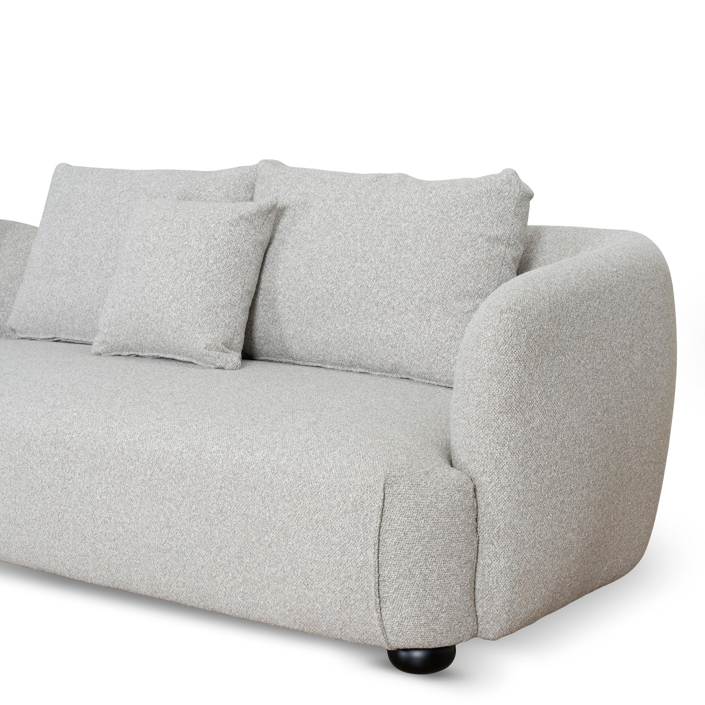 CLC10204-CA 3 Seater Left Chaise Sofa - Clay Grey